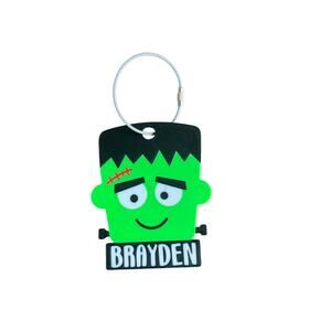 Halloween Trick or Treat Tag Frankenstein "Brayden"